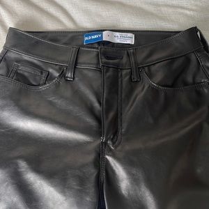 Old navy leather pants NWOT